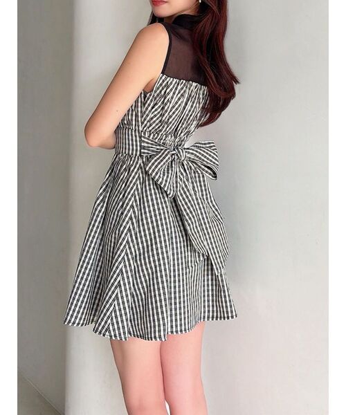 RESEXXY（リゼクシー）の「シャツレイヤードミニワンピース（ワンピース・レディース・ブラック/ブルー/その他1・FREE）」の3枚目の写真