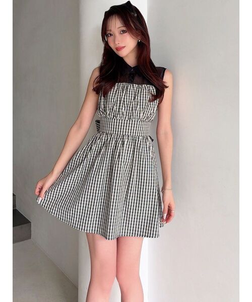 RESEXXY（リゼクシー）の「シャツレイヤードミニワンピース（ワンピース・レディース・ブラック/ブルー/その他1・FREE）」の18枚目の写真