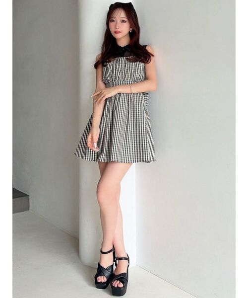 RESEXXY（リゼクシー）の「シャツレイヤードミニワンピース（ワンピース・レディース・ブラック/ブルー/その他1・FREE）」の20枚目の写真