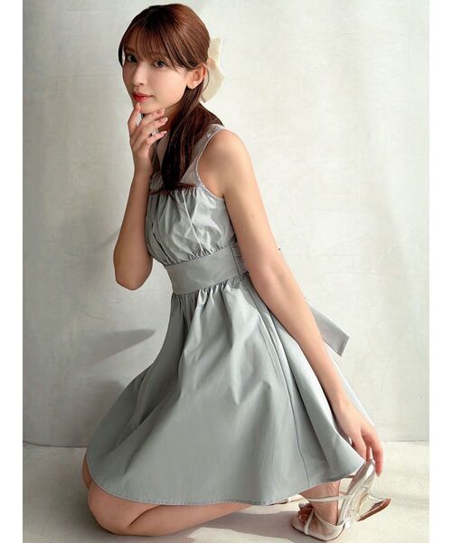 RESEXXY（リゼクシー）の「シャツレイヤードミニワンピース（ワンピース・レディース・ブラック/ブルー/その他1・FREE）」の21枚目の写真