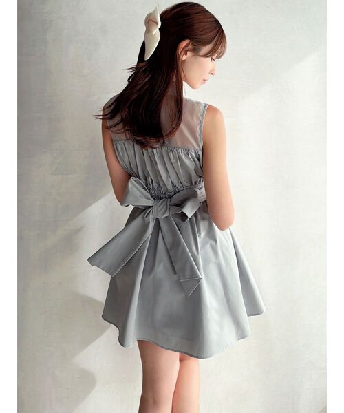 RESEXXY（リゼクシー）の「シャツレイヤードミニワンピース（ワンピース・レディース・ブラック/ブルー/その他1・FREE）」の22枚目の写真