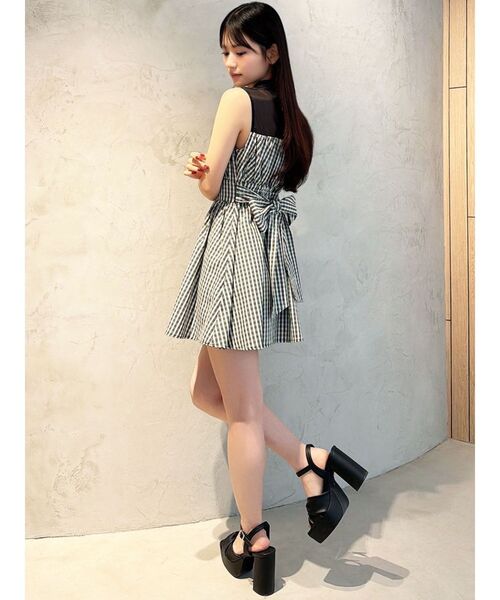 RESEXXY（リゼクシー）の「シャツレイヤードミニワンピース（ワンピース・レディース・ブラック/ブルー/その他1・FREE）」の13枚目の写真