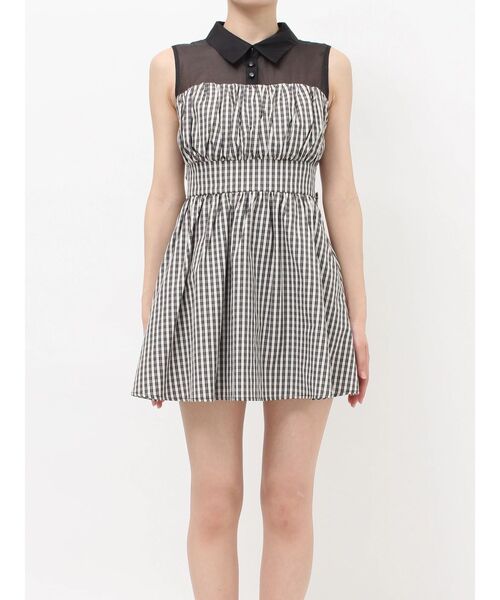 RESEXXY（リゼクシー）の「シャツレイヤードミニワンピース（ワンピース・レディース・ブラック/ブルー/その他1・FREE）」の15枚目の写真