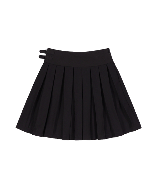 FANCY CLUB（ファンシークラブ）の「クラシックバックルプリーツミディスカート (ブラック) F25ZD970（スカート・レディース・その他・ONE）」の6枚目の写真