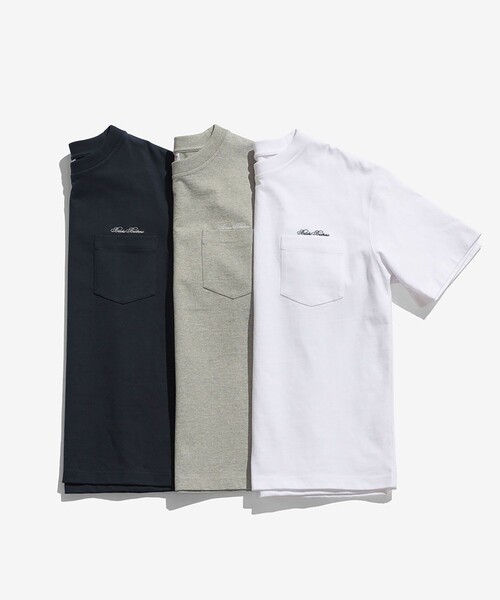 BROOKS BROTHERS(ブルックスブラザーズ)の「◆オンラインストア限定◆USAコットンジャージー ヘビーウェイト ミニロゴ ポケットTシャツ(Tシャツ/カットソー・メンズ・ホワイト/グレー/ネイビー・LARGE/MEDIUM/SMALL)」の9枚目の写真