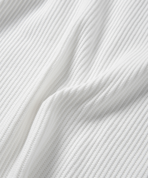 NONBLANK（ノンブランク）の「ワッフルボートネックTシャツ[ホワイト]（Tシャツ/カットソー・レディース・その他・LARGE/MEDIUM/X-LARGE）」の6枚目の写真