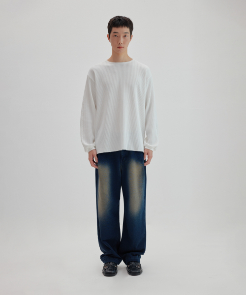 NONBLANK（ノンブランク）の「ワッフルボートネックTシャツ[ホワイト]（Tシャツ/カットソー・レディース・その他・LARGE/MEDIUM/X-LARGE）」の7枚目の写真