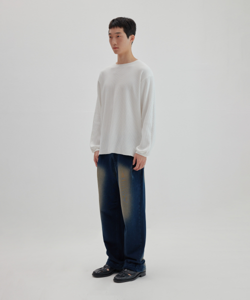 NONBLANK（ノンブランク）の「ワッフルボートネックTシャツ[ホワイト]（Tシャツ/カットソー・レディース・その他・LARGE/MEDIUM/X-LARGE）」の8枚目の写真