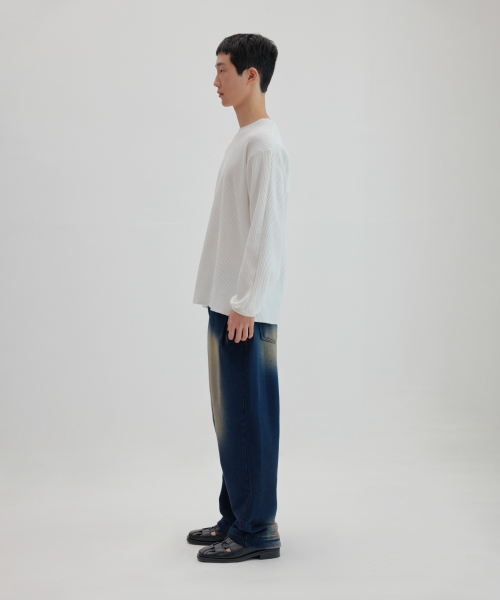 NONBLANK（ノンブランク）の「ワッフルボートネックTシャツ[ホワイト]（Tシャツ/カットソー・レディース・その他・LARGE/MEDIUM/X-LARGE）」の9枚目の写真