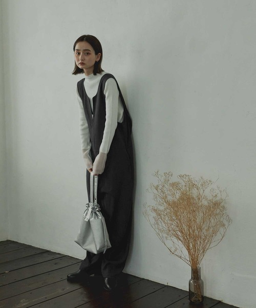 Bulue.（ブルー）の「【Bulue.】前後2wayサロペット（サロペット/オーバーオール・レディース・ブラック・FREE）」の2枚目の写真