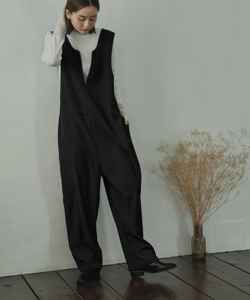 Bulue.（ブルー）の「【Bulue.】前後2wayサロペット（サロペット/オーバーオール・レディース・ブラック・FREE）」の8枚目の写真