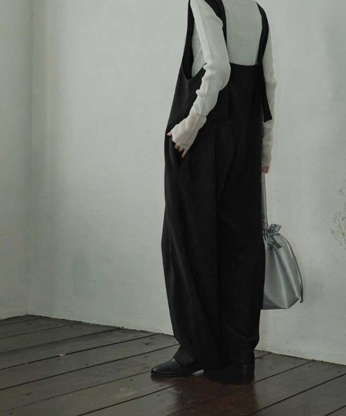 Bulue.（ブルー）の「【Bulue.】前後2wayサロペット（サロペット/オーバーオール・レディース・ブラック・FREE）」の9枚目の写真