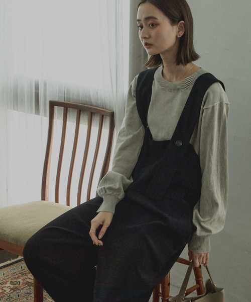 Bulue.（ブルー）の「【Bulue.】前後2wayサロペット（サロペット/オーバーオール・レディース・ブラック・FREE）」の13枚目の写真