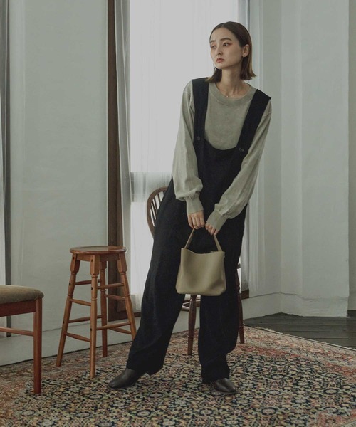 Bulue.（ブルー）の「【Bulue.】前後2wayサロペット（サロペット/オーバーオール・レディース・ブラック・FREE）」の14枚目の写真