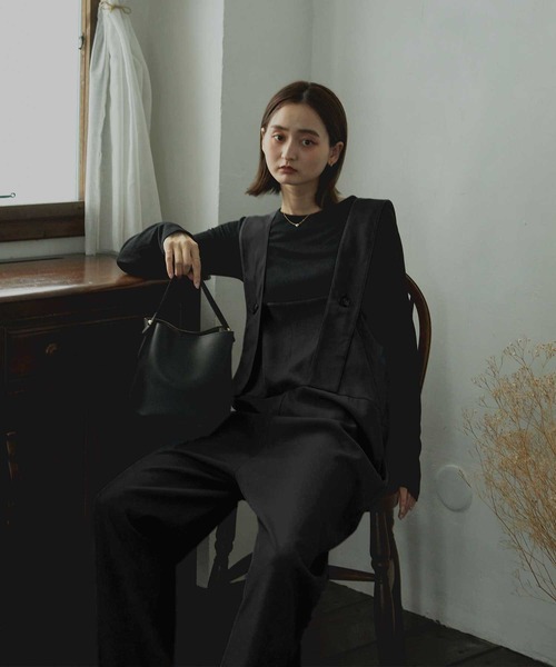 Bulue.（ブルー）の「【Bulue.】前後2wayサロペット（サロペット/オーバーオール・レディース・ブラック・FREE）」の16枚目の写真