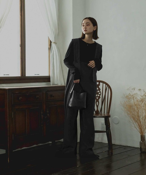 Bulue.（ブルー）の「【Bulue.】前後2wayサロペット（サロペット/オーバーオール・レディース・ブラック・FREE）」の17枚目の写真