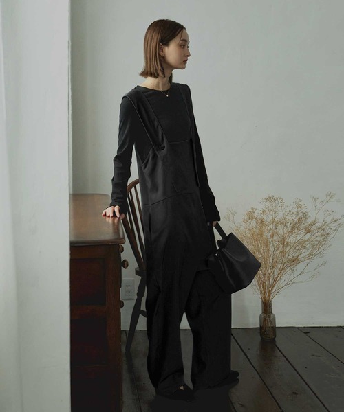 Bulue.（ブルー）の「【Bulue.】前後2wayサロペット（サロペット/オーバーオール・レディース・ブラック・FREE）」の18枚目の写真