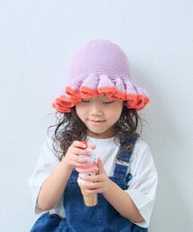 CIAOPANIC TYPY（チャオパニックティピー）の「【KIDS】クロシェ編みフリルハット（ハット）」