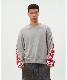 DISCOVERED（ディスカバード）の「PLAYCARD CROCHET SLEEVE SWEAT（スウェット）」