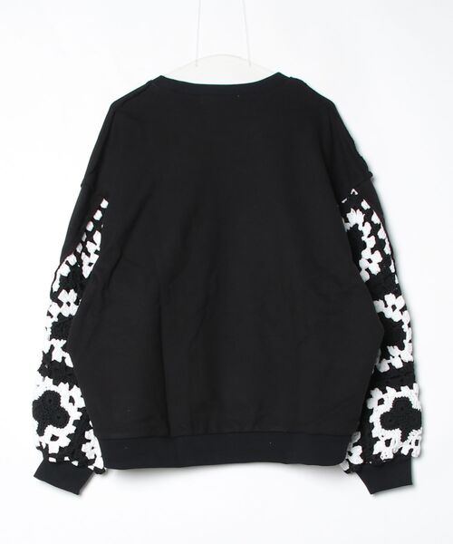 DISCOVERED(ディスカバード)の「PLAYCARD CROCHET SLEEVE SWEAT(スウェット・メンズ・グレー/ブラック・LARGE/SMALL)」の11枚目の写真