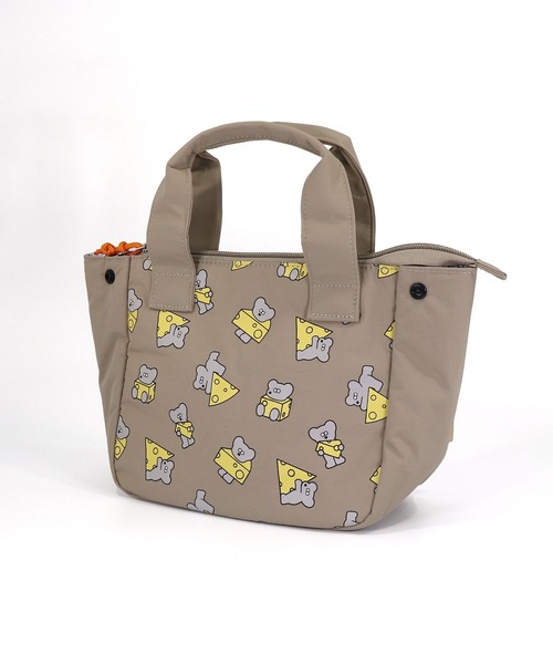THE BAREFOOT(ベアフット)の「【 ねずみのANDY 】 保温保冷 ランチバッグ adlw-7463 LSI(お弁当箱・レディース・ベージュ・FREE)」の1枚目の写真