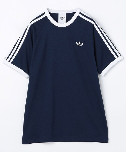adidas(アディダス)の「adidas/アディダス 3-STRIPES TEE(Tシャツ/カットソー・メンズ・ホワイト/ワインレッド/ブラック/インディゴブルー/イエロー/その他9/ブルー/サックスブルー・X-LARGE/LARGE/MEDIUM)」の4枚目の写真