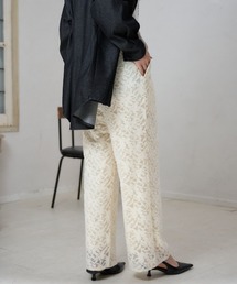 TRIANGLE PALETTE（トライアングルパレット）の「花柄レース イージーパンツ（その他パンツ）」