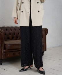 TRIANGLE PALETTE（トライアングルパレット）の「花柄レース イージーパンツ（その他パンツ）」