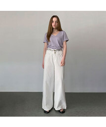 High Rise Two Button Cotton Pants (2colors)