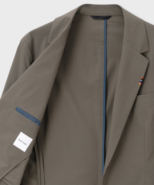Paul Smith(ポールスミス)の「テクニカルツイル 2Bジャケット / 163163 2324E(テーラードジャケット・メンズ・グレイッシュベージュ/ブラック・SMALL/MEDIUM/LARGE/X-LARGE/M2/L2)」の3枚目の写真