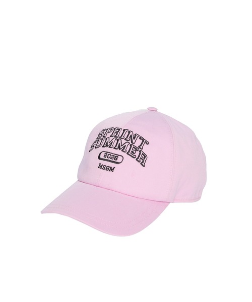 MSGM(エムエスジーエム)の「SPRINT SUMMER ロゴエンブロイダリー キャップ(キャップ・メンズ・ベージュ/ピンク・FREE)」の2枚目の写真