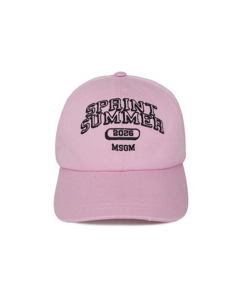 MSGM(エムエスジーエム)の「SPRINT SUMMER ロゴエンブロイダリー キャップ(キャップ・メンズ・ベージュ/ピンク・FREE)」の10枚目の写真