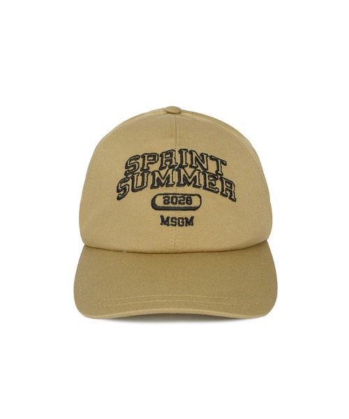 MSGM(エムエスジーエム)の「SPRINT SUMMER ロゴエンブロイダリー キャップ(キャップ・メンズ・ベージュ/ピンク・FREE)」の3枚目の写真