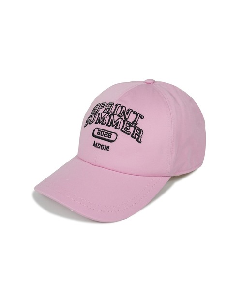 MSGM(エムエスジーエム)の「SPRINT SUMMER ロゴエンブロイダリー キャップ(キャップ・メンズ・ベージュ/ピンク・FREE)」の11枚目の写真