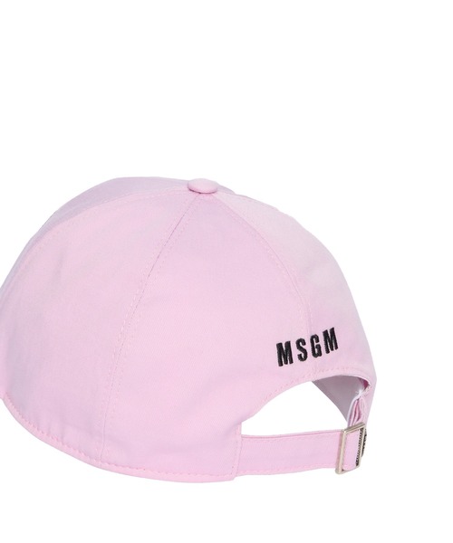 MSGM(エムエスジーエム)の「SPRINT SUMMER ロゴエンブロイダリー キャップ(キャップ・メンズ・ベージュ/ピンク・FREE)」の4枚目の写真