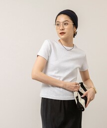 NOLLEY’S | 【MAQWEL/マクウェル】ウォッシャブルCOTTON RIB 半袖Tシャツ(Tシャツ/カットソー)