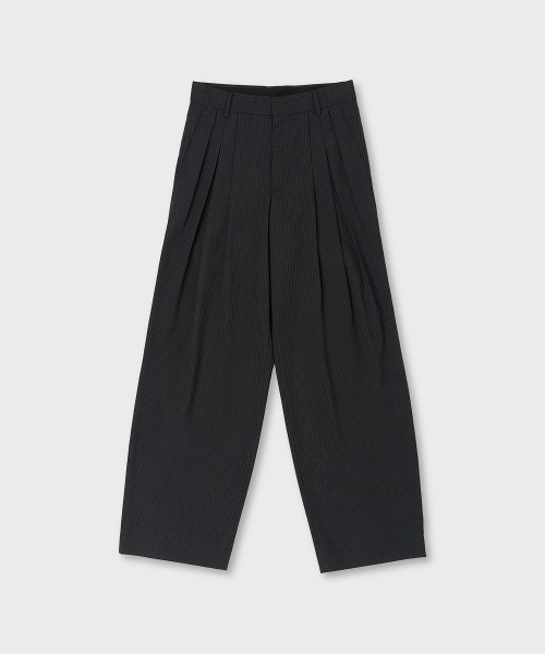 JUAN HOMME(ジュアンオム)の「ピンストライプマッドプリーツワイドトラウザー(チャコール)(スラックス・メンズ・その他・SMALL/MEDIUM/LARGE)」の8枚目の写真