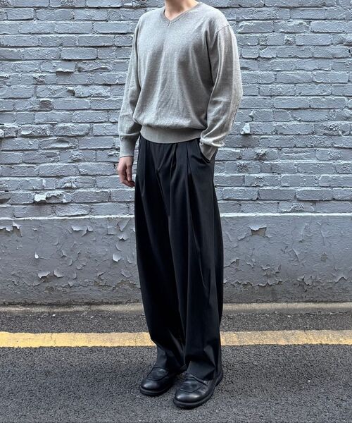 JUAN HOMME(ジュアンオム)の「ピンストライプマッドプリーツワイドトラウザー(チャコール)(スラックス・メンズ・その他・SMALL/MEDIUM/LARGE)」の12枚目の写真