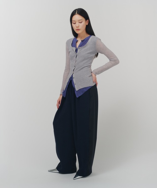 THINGS THAT MATTER(シングス ザット マター)の「SMART STRIPE SWEAT PANTS / スマート ストライプ スウェット パンツ(スウェットパンツ・レディース・ネイビー/ブラック・FREE)」の15枚目の写真