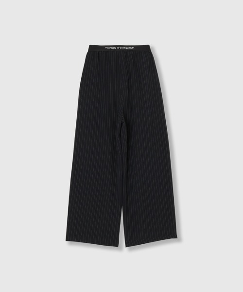 THINGS THAT MATTER(シングス ザット マター)の「SMART STRIPE SWEAT PANTS / スマート ストライプ スウェット パンツ(スウェットパンツ・レディース・ネイビー/ブラック・FREE)」の17枚目の写真