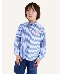 メゾン キツネ maison kitsune ストライプ ブラウス Maison Kitsune｜メゾンキツネのシャツ/ブラウス（ストライプ柄）通販