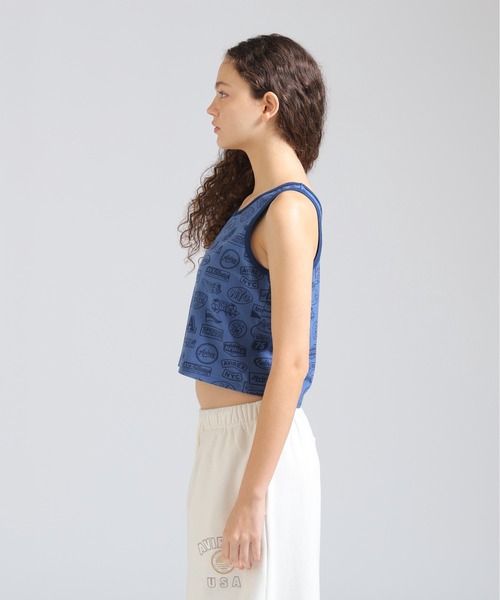 AVIREX(アヴィレックス)の「《直営店限定》RINGER PATCH MOTIF FULL PRINT TANK TOP(タンクトップ・レディース・ネイビー/ライトブラウン・F)」の6枚目の写真