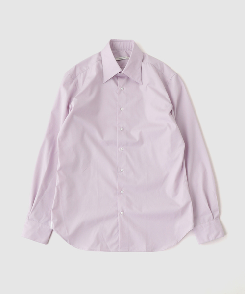 EDIFICE(エディフィス)の「HUSBANDS(ハズバンズ)WIDE COLLAR SHIRT IN SUPIMA COT(シャツ/ブラウス・メンズ・バイオレット・41/40)」の1枚目の写真