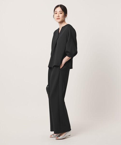 UNITED ARROWS(ユナイテッドアローズ)の「LIGHT SPONGY ブラウス ‐ウォッシャブル‐(シャツ/ブラウス・レディース・ネイビー/オフホワイト/ブラック・FREE)」の21枚目の写真