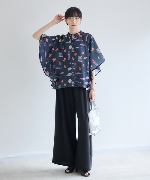 Paradise Picnic(パラダイスピクニック)の「cloche 機能素材ワイドパンツ(その他パンツ・レディース・ベージュ/チャコールグレー/ブラック・FREE)」の8枚目の写真