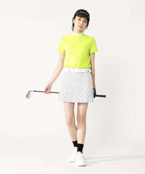 PEARLY GATES（パーリーゲイツ）の「【PEARLY GATES】ロゴアーガイル　Ｐｅストレッチヘリンボーン（スカート・レディース・ホワイト系その他・MEDIUM/LARGE/SMALL）」の2枚目の写真