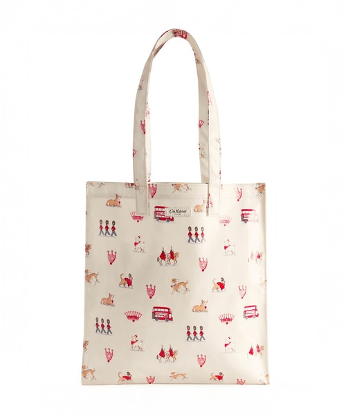 Cath Kidston(キャスキッドソン)の「ラージ ブックバッグ Queenies London(トートバッグ・レディース・クリーム・FREE)」の2枚目の写真