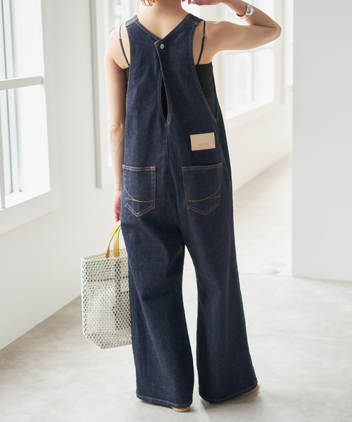 Spick & Span(スピックアンドスパン)の「《追加》SOMETHING / サムシング for Spick & Span 別注 ALLINONE(つなぎ/オールインワン・レディース・アイボリー/ネイビー・SMALL)」の14枚目の写真