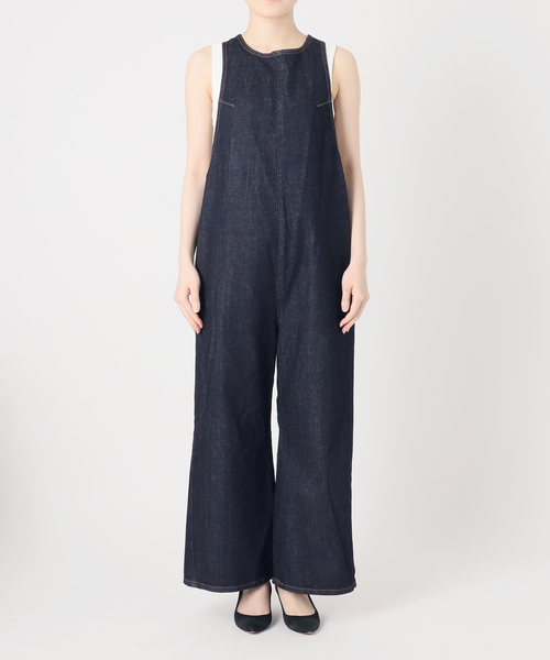 Spick & Span(スピックアンドスパン)の「《追加》SOMETHING / サムシング for Spick & Span 別注 ALLINONE(つなぎ/オールインワン・レディース・アイボリー/ネイビー・SMALL)」の16枚目の写真