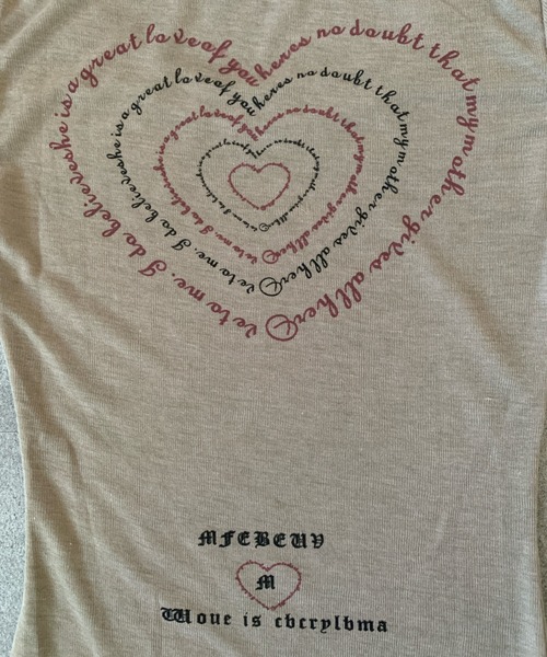 Teem Store(チームストア)の「レタリングプリントシアーピチTシャツ(Tシャツ/カットソー・レディース・ブラウン・M/S)」の5枚目の写真